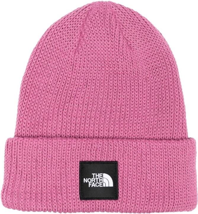 The North Face Muts met logo Roze