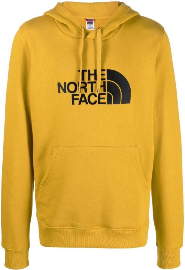 The North Face Hoodie met logoprint Geel