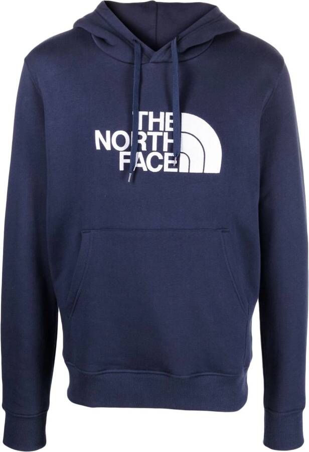 The North Face Hoodie met logoprint Blauw