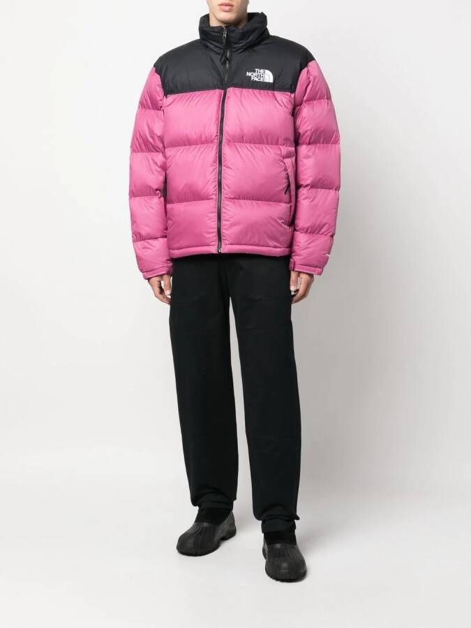 The North Face Donsjack met logoprint Paars