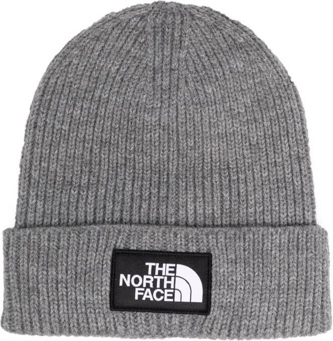 The North Face Muts met logopatch Grijs