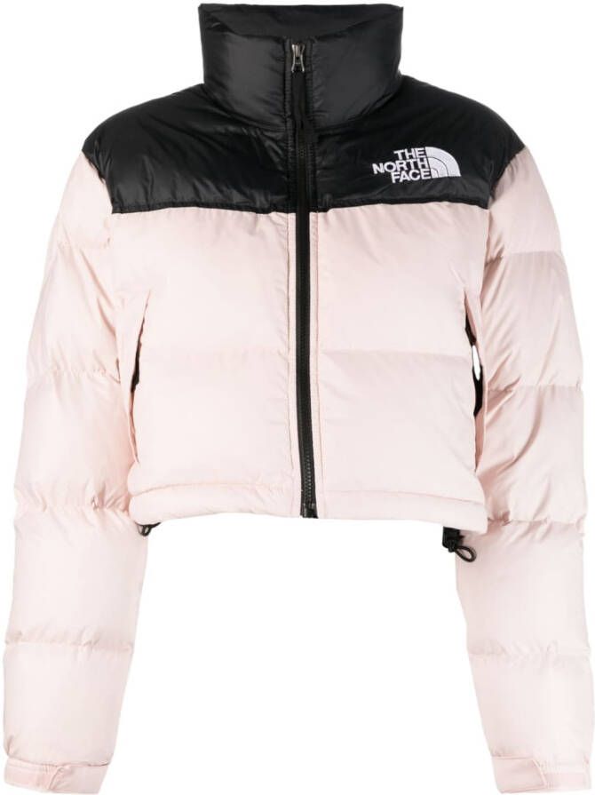 The North Face Cropped donsjack Roze
