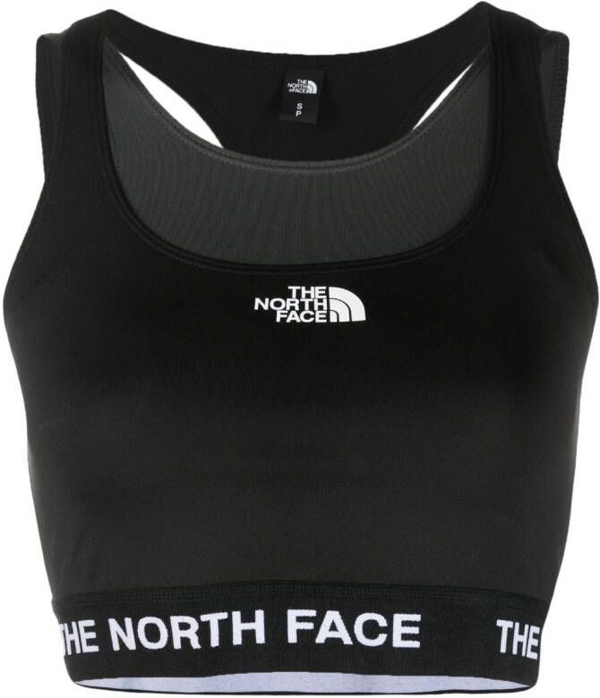 The North Face Sport-bh met logoband Zwart