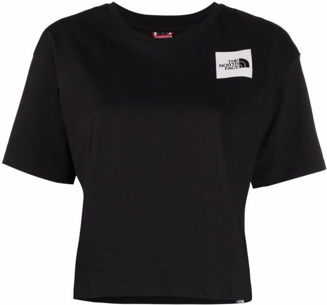 The North Face T-shirt met logopatch Zwart