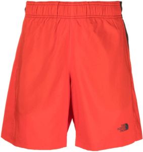 The North Face Trainingsshorts met logoprint Rood