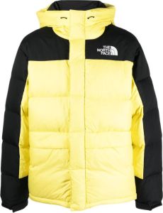 The North Face two-tone hooded quilted coat Geel