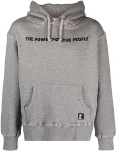 The Power For The People Hoodie met logoprint Grijs