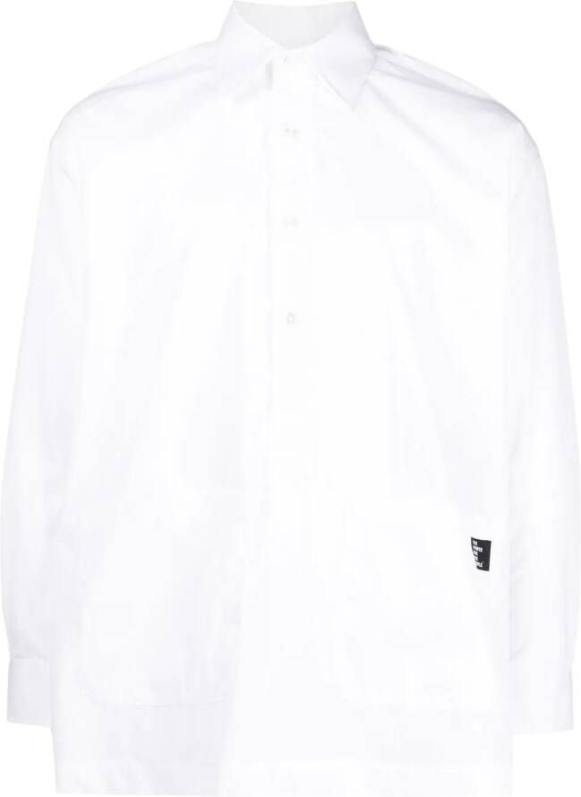 The Power For The People Overhemd met logopatch Wit