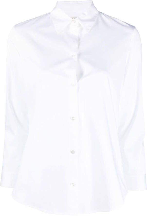 The Row Blouse met cropped mouwen Wit