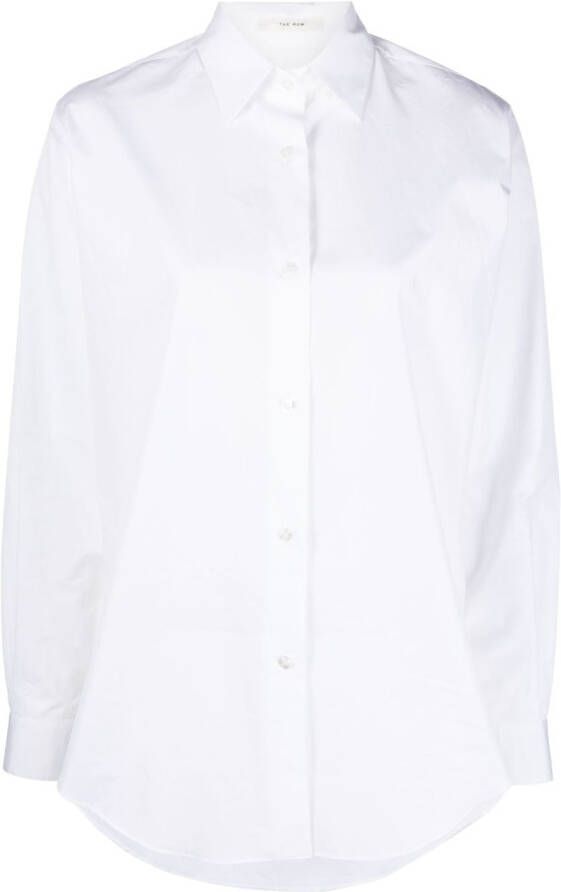 The Row Katoenen blouse Wit