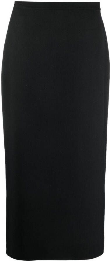 The Row Straight midi-rok Zwart