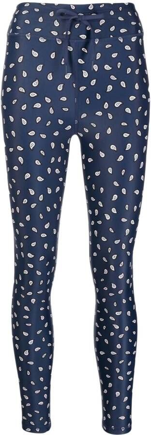 The Upside Legging met paisley-print Blauw