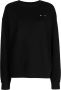 The Upside Sweater met geborduurd logo Zwart - Thumbnail 1