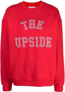 The Upside Sweater met geborduurd logo Rood