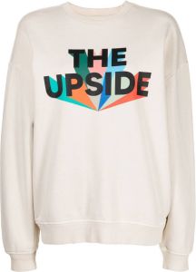 The Upside Sweater van biologisch katoen Beige