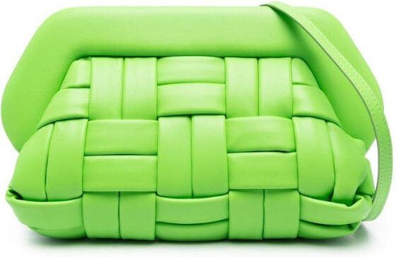 Themoirè Bios geweven Mantis clutch Groen