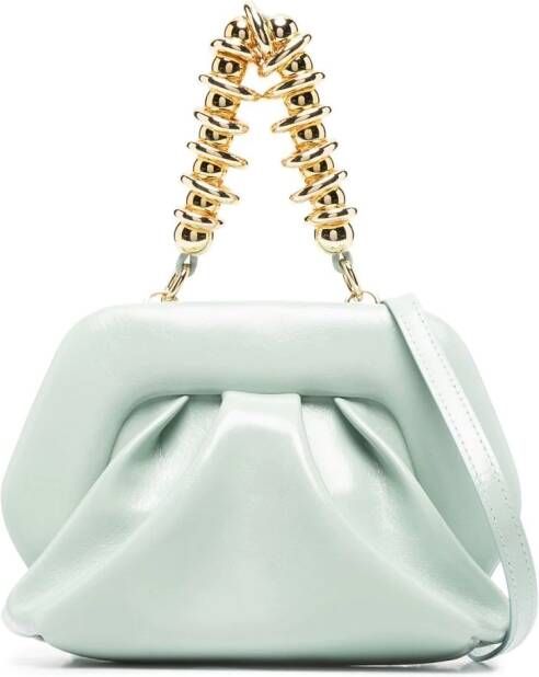 Themoirè Bios leren clutch Groen