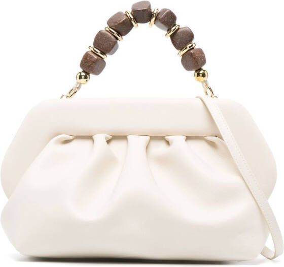 Themoirè Bios Stones clutch Beige