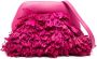 Themoirè Gea rieten clutch Roze - Thumbnail 1