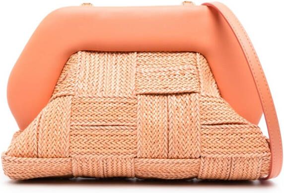 Themoirè Geweven clutch Oranje