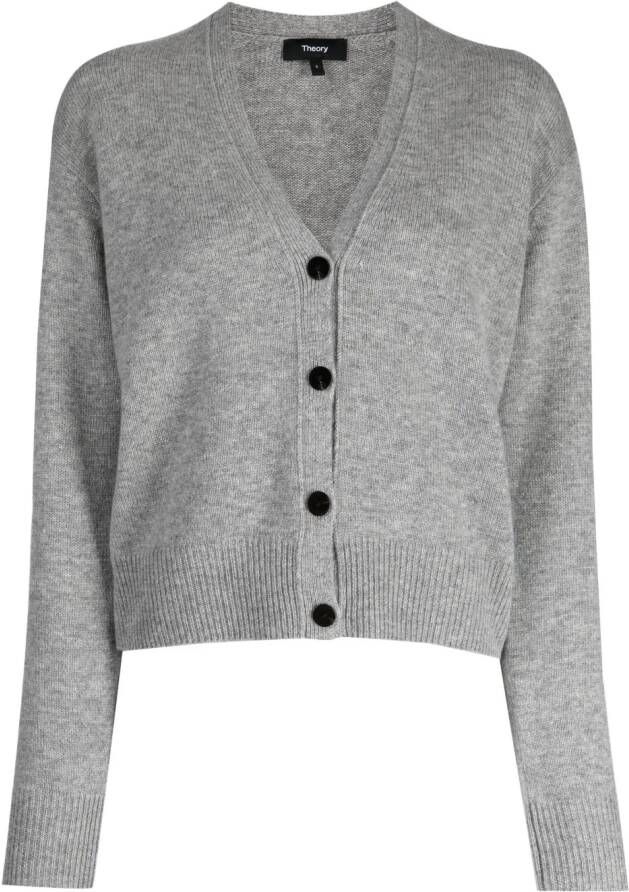 Theory Button-down vest Grijs