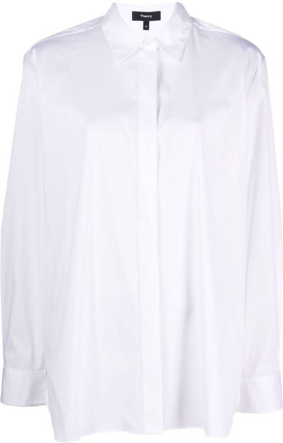Theory Button-down blouse Wit