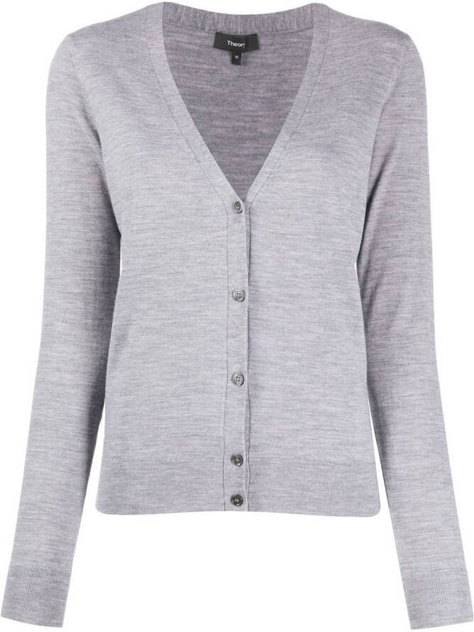 Theory Getailleerd vest Grijs