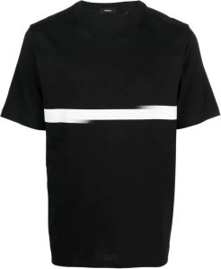 Theory T-shirt met grafische print Zwart