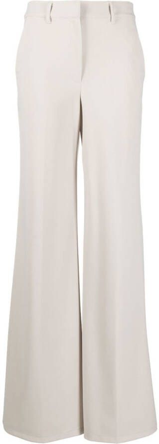 Theory Broek met wijde pijpen Beige