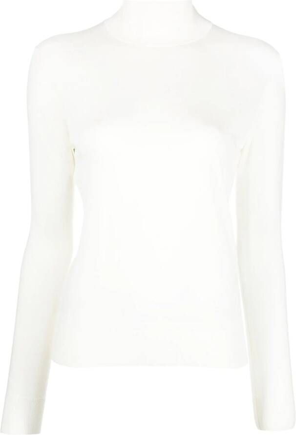 Theory Ribgebreide coltrui Beige