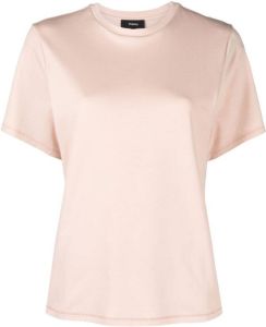Theory Katoenen T-shirt Roze