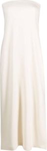 Theory strapless a-line dress Beige