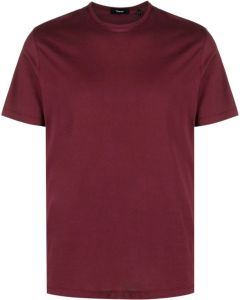 Theory T-shirt met ronde hals Rood