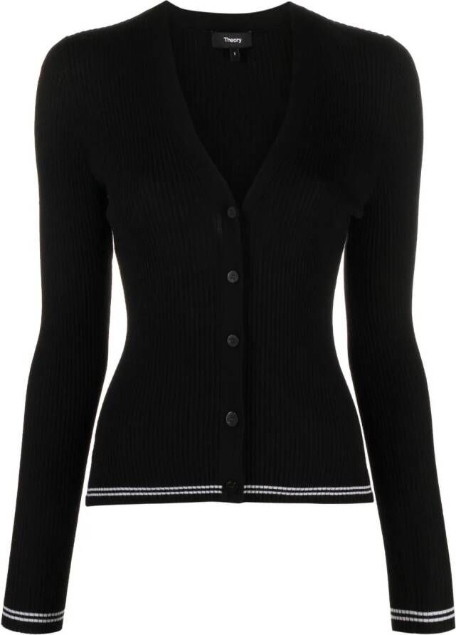 Theory Vest met V-hals Zwart
