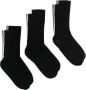 There Was One 3-pack sokken met streepdetail Zwart - Thumbnail 1