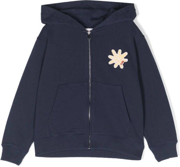 There Was One Kids Hoodie met patch Blauw
