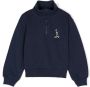 There Was One Kids Sweater met halve rits Blauw - Thumbnail 1