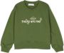 There Was One Kids Sweater met logoprint Groen - Thumbnail 1