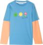 There Was One Kids T-shirt met colourblocking Blauw - Thumbnail 1