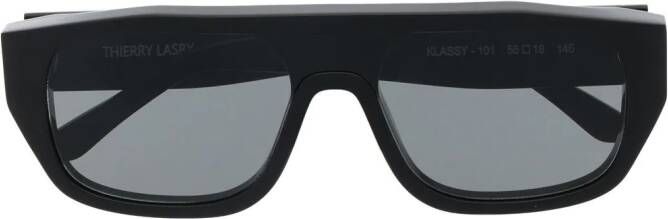 Thierry Lasry Klassy zonnebril met vierkant montuur Zwart