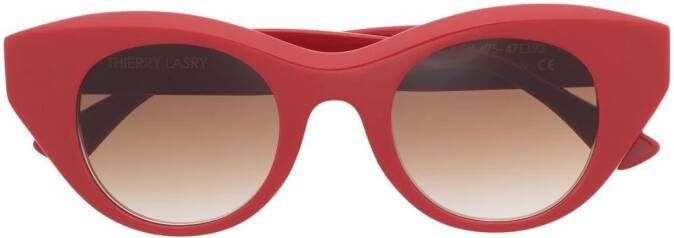 Thierry Lasry Zonnebril met cat-eye montuur Rood