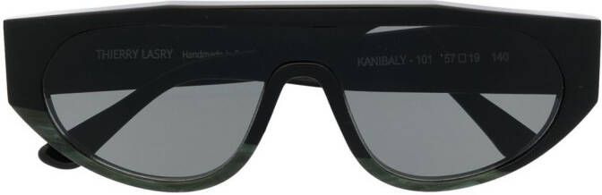 Thierry Lasry Zonnebril met oversized montuur Zwart