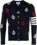 Thom Browne Vest met ankerprint Blauw - Thumbnail 1