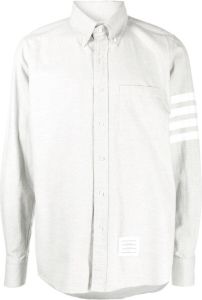 Thom Browne Overhemd met vier strepen Grijs