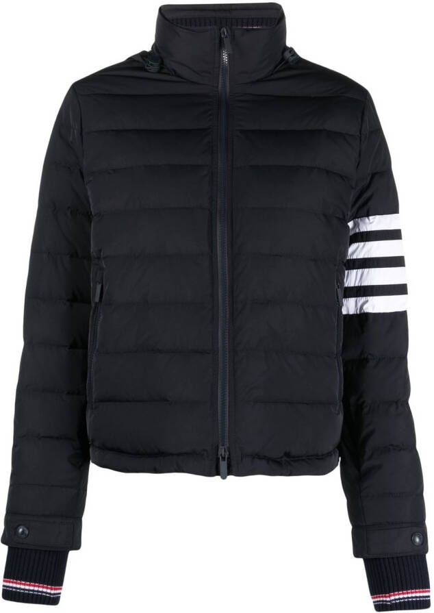 Thom Browne Ski-jack met trechterhals Blauw