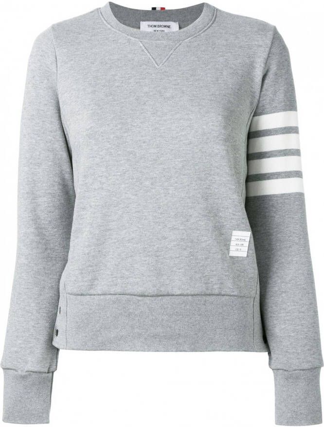 Thom Browne 4-bar stripe sweatshirt Grijs