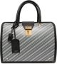 Thom Browne Aktetas met diagonale streep Blauw - Thumbnail 1