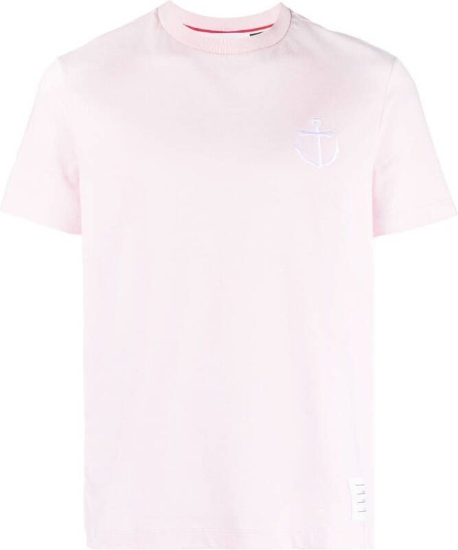 Thom Browne T-shirt met print Roze