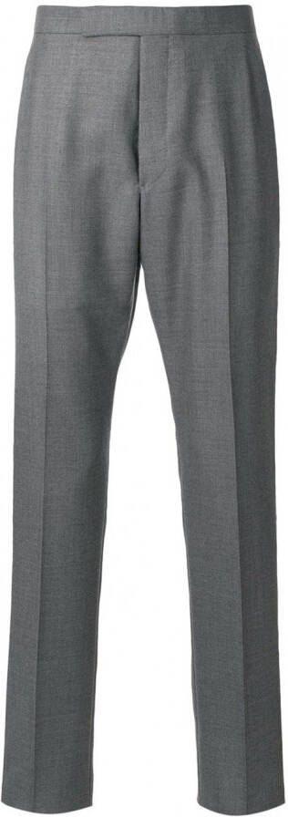 Thom Browne backstrap cropped getailleerde broek Grijs