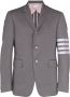 Thom Browne Blazer met enkele rij knopen Grijs - Thumbnail 1